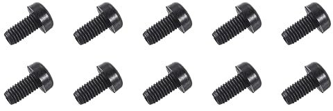 QUARKZMAN M3 x 6mm Vis à Machine en Nylon x 50PCS Vis à Tête Ronde à Empreinte Cruciforme Phillips, Filetage Métrique, Ecrou pour l'électronique, les Communications, [Noir]