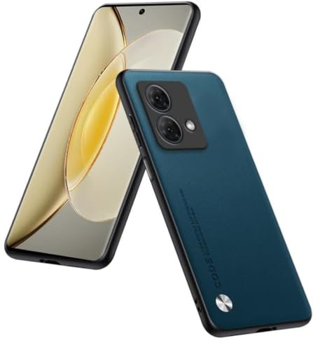 HULLIN Funda Compatible con Motorola Moto Edge 40 Neo (6.55), Cubierta Protectora Cuero PU - Zafiro
