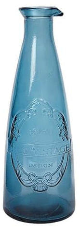 Dexam Sintra Recycled Glass Carafe Ink Blue