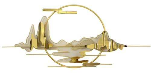 Wandskulpturen Wanddeko Wandornament Metall-Wand-Kunst-Dekor, Moderne Heimdekoration, Wandskulpturen, Wandbehang, Kunstwerk, Dekoration Für Wohnzimmer Wandschmuck Wanddekoration