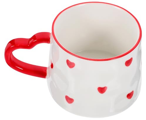 MOLUCKFU Taza de Café Cerámica con Diseño 350Ml para y Café para Oficina y Hogar Taza de Escritorio con Asa