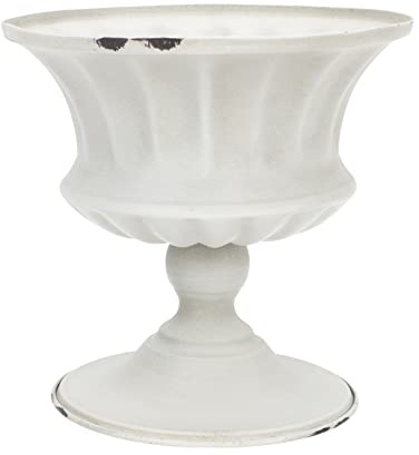 VINTORKY Vintage Eisenblumentopf als Kreative Blumenschalen für Draußen mit Retro Stil für Balkon und Wohnzimmer Robust und Dekorativ im Haushalt