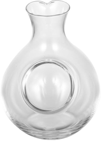BESTOYARD Japanese Crystal Glass Wine Decanter 300ml Liquor Decanter Cooling Feature Elegant Wine Holder for Parties and Gatherings