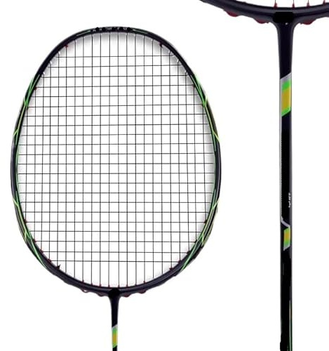 WANGBINGXING Badminton Set Racchetta da Badminton Super Leggera 6U in Carbonio Pieno 72 g, for Adulti, Uomo e Donna(A 2pcs)