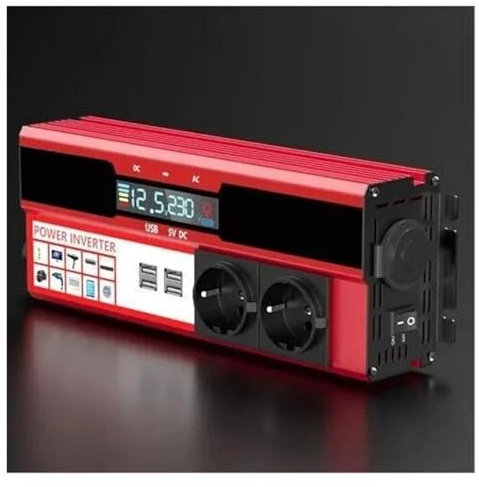 Con 4 Prese USB UE Carica Con Display LED Per Camper Telefono Auto Inverter Potenza Da 4000 W DC 12 V A AC 220 V Trasformatore 230 V Inverter Convertitore