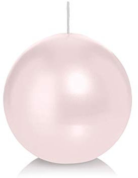 Wiedemann Kerzen Kugelkerzen Rose Ø 70 mm, 12 Stück, rußarm, tropffrei, hochwertiger Docht