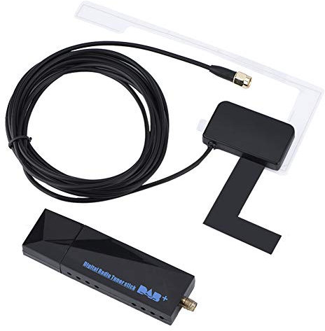 Ricevitore Radio Digitale DAB/DAB + per Auto, Porta Mini USB Trasmissione Digitale DAB DAB + Adattatore Ricevitore Radio Box con Antenna per Android per Auto