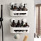 TAILI Shower Caddy Suction Cup 2 Pack Heavy Duty Bathroom Shower Organizer Removable Shelves for Inside Shampoo Wall Mounted Plastic Storage for Bathroom Accessories, White