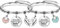 Angelra Armbander Schwestern Geschenk Seite an Seite oder meilenweit voneinander entfernt, die Besten Freunde sind immer im Herzen Freundschaft Geschenk Armband Geburtstags (A)