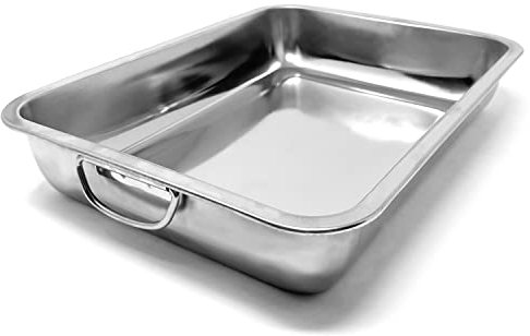 Space Home - Rustidera de Horno con Asas - Bandeja de Horno Universal - Bandeja para Asar - Bandeja para Hornear - Fuentes de Horno - Fuentes para Asar - 36 cm