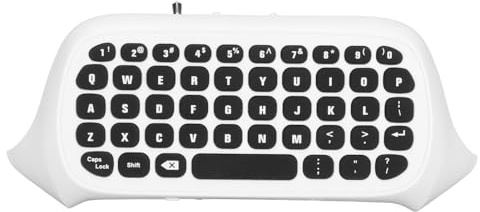 ciciglow Controller-Tastatur für Series, TYX-586 Wireless Gaming Chatpad Keypad mit Sound und Headset-Anschluss für Series S One One S(Weiß)