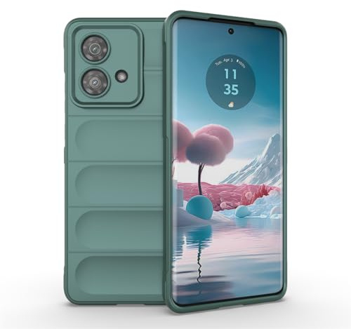 ZZHAO Funda para Motorola Moto Edge 40 Neo, Cover Protectora de Silicona TPU Suave con Tacto de Piel, Lavable Case con Cojín de Aire Avanzado, Antiarañazos y Antihuellas -Verde