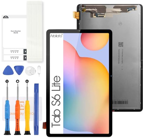 Arbilato Screen for Samsung Galaxy Tab S6 Lite 2020 Screen Replacement for Samsung Tab P610 LCD Screen SM-P610N,SM-P615,SM-P610 Touch Display Digitizer Assembly Repair Parts (Black No Frame)