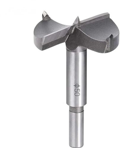 Mèches Bois, 50MM Fraise Bois Carbure, L'installation de Portes Sphériques Bois, Tiroirs, Contreplaqué, Vous aide Rapidement pour Faire des Trous Propres à Fond Plat Dans le Bois