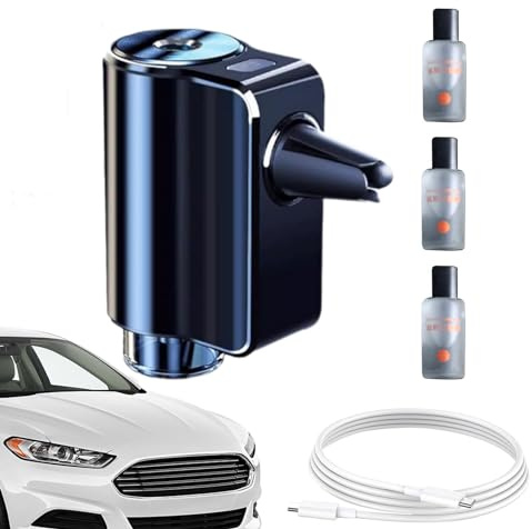 Difusor de para coche, 3 modos, ajustable, difusor de ambientador inteligente para coche, atomizador de aceites de fragancia natural, difusor de ambientador inteligente para coche | inteligente para coche, atomizador de aceites de fragancia natural, difusor de ambientador inteligente para coche