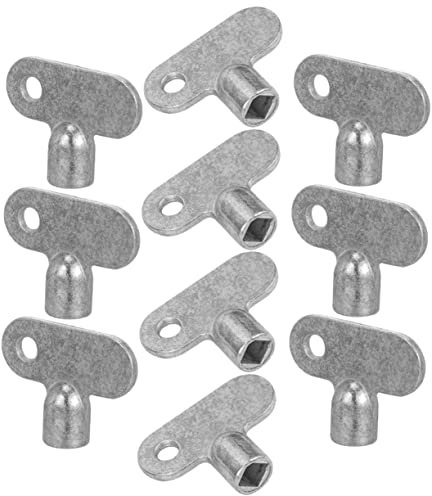 KONTONTY 10pcs Radiator Bleed Key Square Water Key for Bleeding Radiators Plumbing Bleeding Tool Air Plumbing Tool