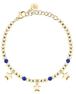 Morellato Bracciale Donna in Acciaio Dorato con Stelle, Collezione TALISMANI - SAIX25