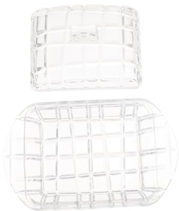 TOPBATHY Caja Transparente Para Mantequilla Tapa Mantequera Hogar Mantequera De Vidrio Para Refrigerador