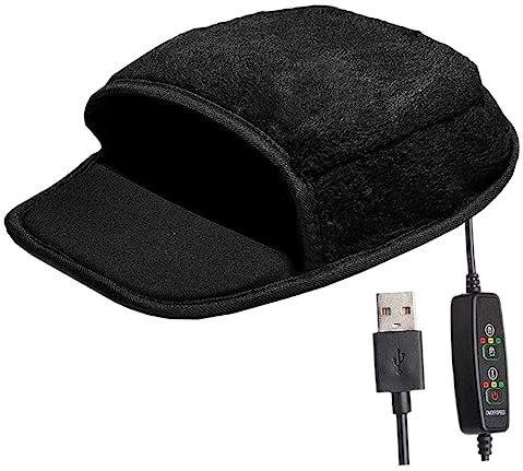 NUOBESTY Beheiztes Mauspad Für Kalte Hände USB Beheiztes Mauspad Winter Fürs Büro Mit Wärme Funktion