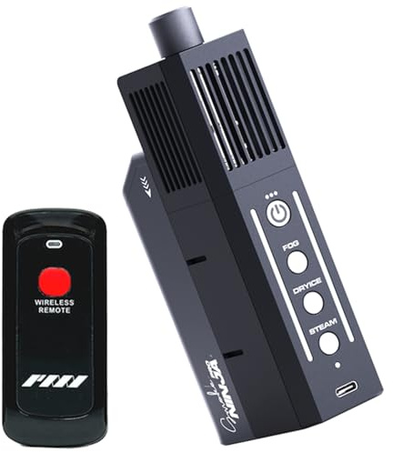 PMI SmokeNINJA PRO KIT - Portable Fog Machine with Bluetooth, 3rd Gen Haze Nozzle for Cinematic & Studio Use - Perfect for Cinematography, Photography, and Events(PRO KIT)