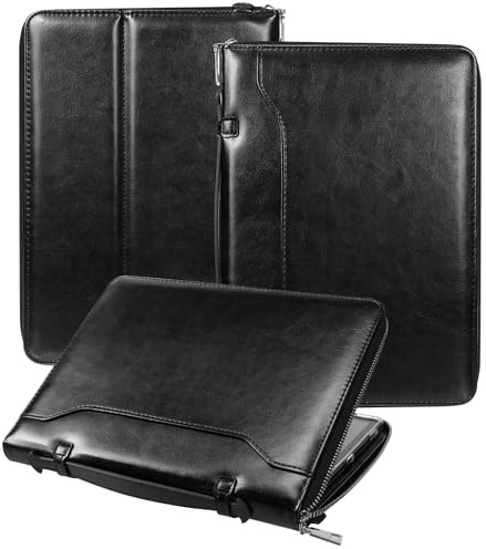 E NET-CASE Custodia per Samsung Galaxy Tab S10 Lite / S10 FE / S9 FE 10.9-Inch / S9 11 pollici con cerniera, custodia trasparente posteriore/cinghia da mano/cinghia da spalla/porta S-Pen,nero
