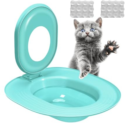Cat -Töpfchen -Trainingssitz - Langlebige Toilettentrainer Katzen, umweltfreundliches Urinalsitzsystem | Wiederverwendbare Hygienehilfe bei der menschlichen Toilette mit Katzen, Sandkastenersatz für H
