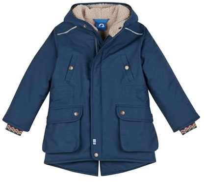 Finkid Tuulikki Winterparka mit Teddydetails und finnischen Folksy Elementen für Mädchen und Jungen