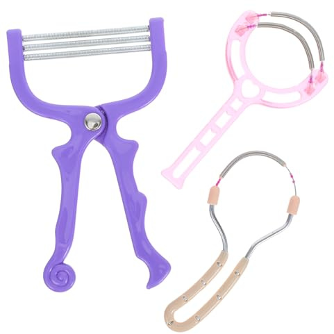 Anneome 3 Piezas removedor de facial Extracción de roscas de cabello facial Removedor portátil Color Aleatorio