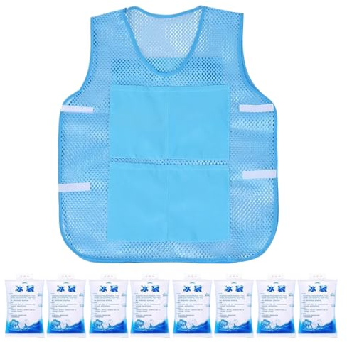 Gilet rafraîchissant, gilet glacé portable pour homme avec blocs de glace, gadgets enveloppants portables, vêtements froids personnels pour les travailleurs, le sport, les voyages, l'extérieur, la