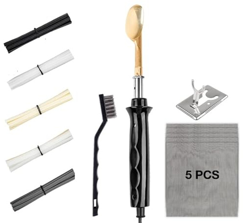 Plástico Soldadura Máquina Kit de soldador para reparación de parachoques de coche de 50 W/150 W,máquina de soldar plástico con PP, PE, PVC y ABS.(50W SET)