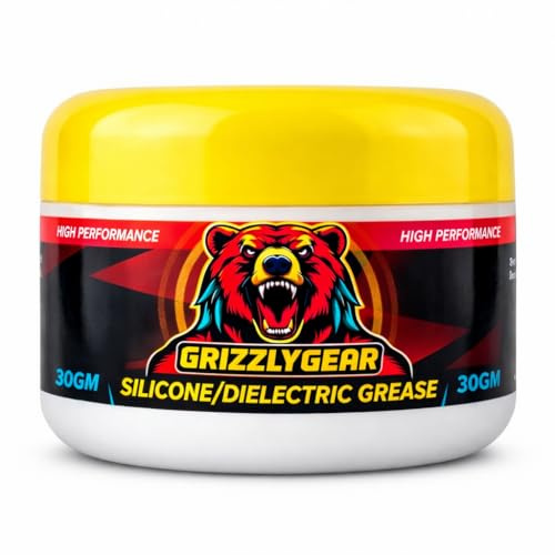 100% Silicone Grease 30g - Waterproof Dielectric Lubricant for O-Rings, Gaskets, Seals, Automotive & Plumbing | High-Temperature | Non Toxic by GrizzlyGear Brand: GrizzlyGear (30gm)