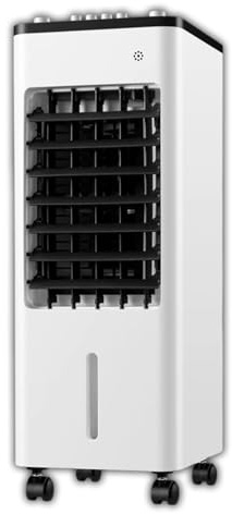 Condizionatore d'aria portatile con raffreddamento, ventilatore, deumidificatore a 3 velocità, funzione oscillante, serbatoio dell'acqua a doppio riempimento, ruote a 360 ° per camera/ufficio