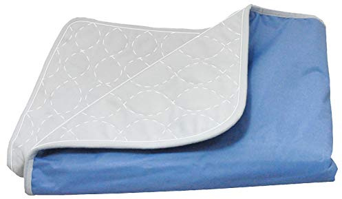 ObboMed MC-1030L Copertina per Letto Ultra-Soffice, a 4 Strati di Alta Assorbenza, Protezione per Incontinenza, Pavimento Matterasso, per Adulti, Bambini e Animali Domestic; Bianco - L : 86 x 130 cm