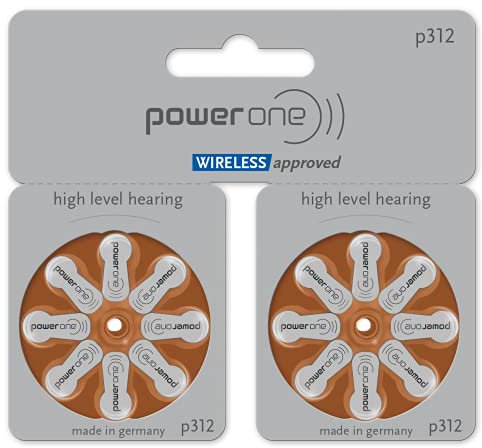 Power One Batterie per apparecchi acustici Varta tipo 312MF in grande set da 60 + 20 pezzi (confezione in lingua italiana non garantita)
