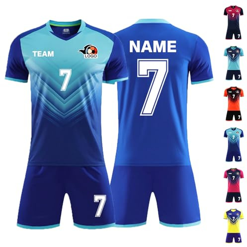 LAIFU Trikot Kinder Männer Jungen Personalisierte Benutzerdefiniert Trikot Jeder Name Nummer Team Logo