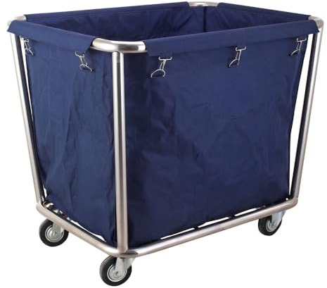 HENDI Bolsa para Carro de Lavandería, 845x600x(H) 625mm | Tejido Oxford, azul oscuro, lavable a máquina, compatible con HENDI 691083