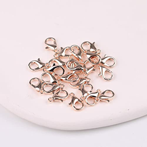 50StkDIY Schmuck Accessoires Roségold Karabinerverschluss-16mm50Stk