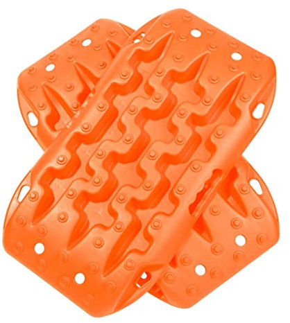 ZONOBI Off-Road Reifentraktionsbretter 2 Stück Bergungsspuren Traktionsmatte für Schlamm, Sand, Schnee Traktionsleiter Unzerbrechlich Reifen-Notfallgeräte (Color : Style4, Size : 22.6 * 12 * 2inch)
