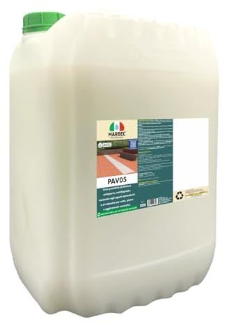 MARBEC PAV05 20LT Cera protettiva per esterni cotto pietra e cemento antisporco antidegrado idrorepellente traspirante ravviva i colori resistente agli agenti atmosferici