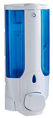 Dosificador de jabón Desinfectante for Las Manos Body Wash dispensador líquido Manual de Montaje en Pared de Cromo Plateado dispensador de jabón líquido 380ml dispensador de jabón líquido (Color : Wi