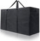 Cozary 180L Aufbewahrungstasche Groß, 600D Oxford Heavy-Duty Umzugstaschen mit Handgriff, Wasserdichte Tragetasche für Kleidung, Decken, Kissen - 100x55x33 CM - Schwarz