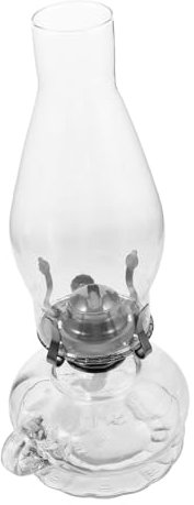 IMIKEYA Petroleumlampe Aus Glas Für Tischdekoration Öllampe Für Wohnzimmer Küche Tempel Kirche Mit Glaszylinder Für Innenbereich