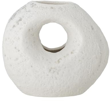 Bloomingville CAIA Vase, Weiß, Steingut, L11xH9,5xB6 cm