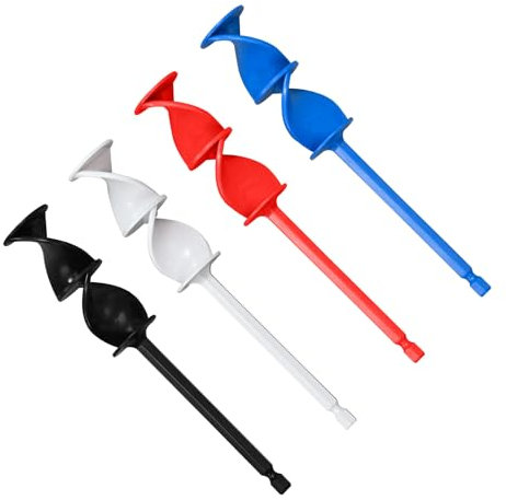 PTILSERY 4pieces Resin Mixer Paddles Reusable Paint Mixer Epoxy Mixer Paddles, Multipurpose Mixer Drill Attachment for Resin Paint