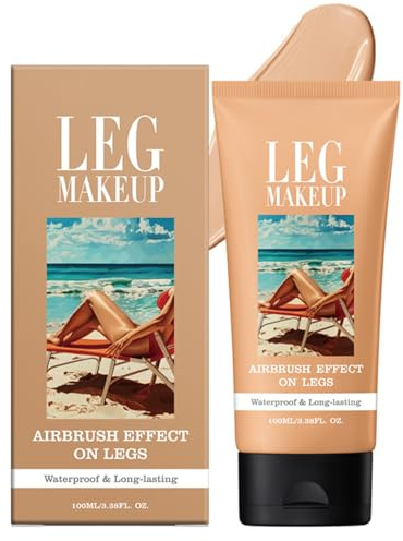 Leg Makeup Waterproof, Leg Make Up to Cover Veins, Tattoo Cover Up Makeup, Long-Lasting No Transfer, No Transfer To Cover Veins Concealer For Mature Skin Smooth Tone Body makeup Long Lasting (02#)