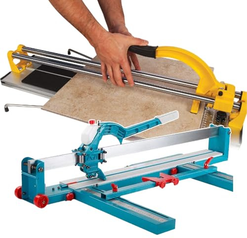 Tagliapiastrelle manuale per gres porcellanato e gres, manico antiscivolo con lama in lega, ideale per piastrelle di grande formato