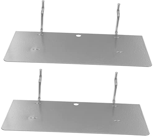 HEALSOPTHY Estantes para Tablero de Plata de Hierro Perforado 2piezas Organizar Soportes para Gran Capacidad de Carga en Sótano Sala de Manualidades