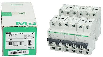 DISJONCTEUR MODULAIRE 16A MULTI 9 - C60L - 2 PÔLES - COURBE K