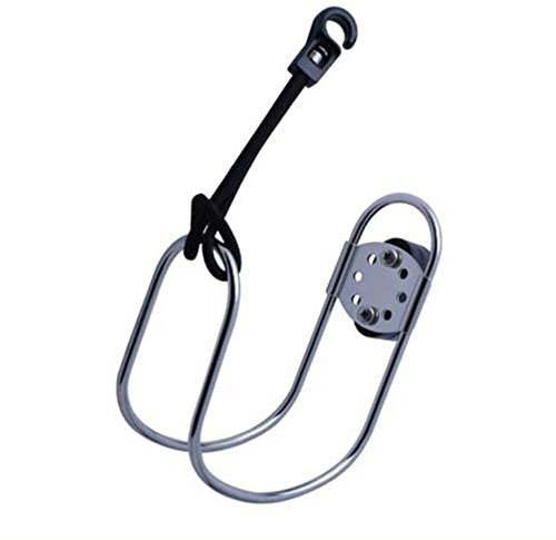 Support de bouée de sauvetage, réglable en acier inoxydable, super résistance à la corrosion et à la rouille, pour bateau, yacht, bouée de sauvetage free size Silver