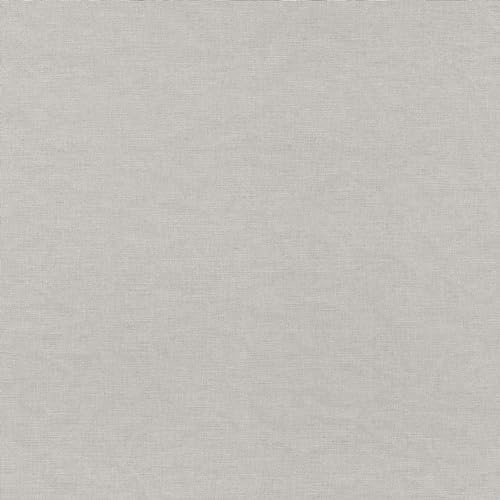 Rasch Tapete 464023 - Hellgraue Vliestapete mit Leinenoptik, Textilstruktur, Textil-Optik Vliestapete aus der Kollektion Country Charme